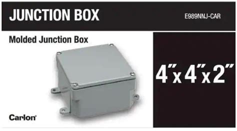 carlon e989nnj-car junction box|carlon junction box.